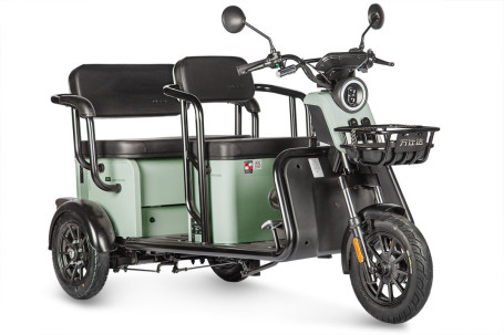 Трицикл электрический Wanshida LC300 60V 1000Вт (зеленый)