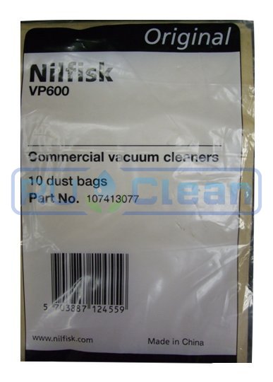 Мешки комплект Nilfisk 107413077 (10л, 10шт, бумажные)