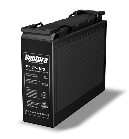 Тяговый аккумулятор Ventura FT 12-105 (12В, 105Ач, AGM) (FT 12-105)
