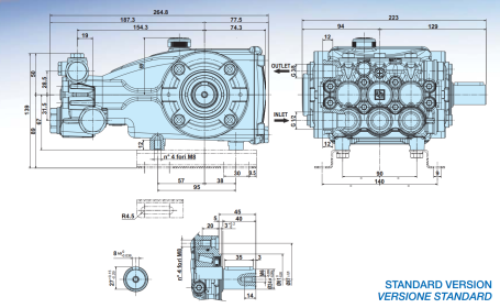 Насос высокого давления IPG E3B2515 (1450 об/мин) (E3B2515-000)
