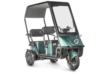 Трицикл электрический Wanshida NIPLA 500 (60V, 1000W, черно-зеленый)