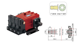 Насос высокого давления Comet YA 65 (50 бар, 55 л/мин, 1"3/8 M - 6 отв.)