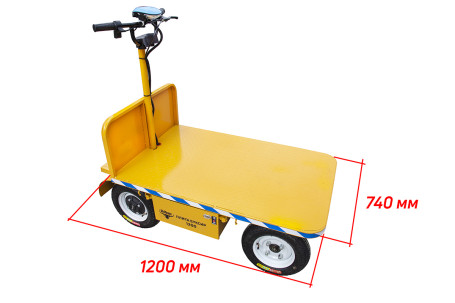 Тележка электрическая RuTrike ПЛИТА БУКСИР 1200 (платформа)