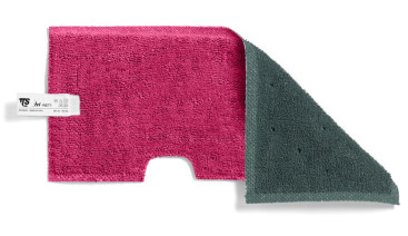 Моп двусторонний TTS Tri Wet 1-Strip (46х19.5см, полиэстер, красный/т.зеленый)