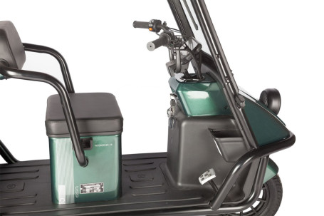 Трицикл электрический Wanshida NIPLA 500 (60V, 1000W, черно-красный) (0000296-3086)