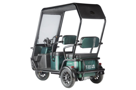 Трицикл электрический Wanshida NIPLA 500 (60V, 1000W, черно-красный) (0000296-3086)