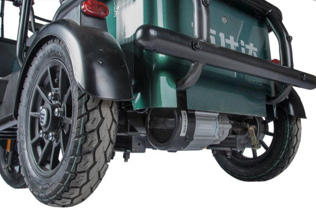 Трицикл электрический Wanshida NIPLA 500 (60V, 1000W, черно-красный) (0000296-3086)