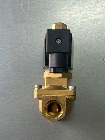 Клапан электромагнитный 0200D (16бар, 1/2"г-г, норм.откр, латунь, 220В) TOR