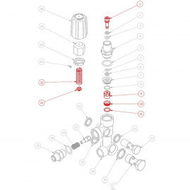 Ремкомплект уплотнений регулятора давления HAWK для VBR-VBRS