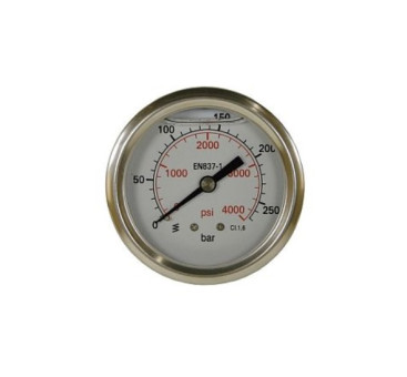 Манометр RC (d63мм, 1/4"ш, 400бар, вход сзади)