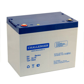 Тяговый аккумулятор CHALLENGER EV12-75 (12В, 69Ач, AGM)