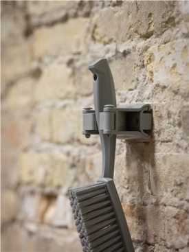 Гигиеничное настенное крепление Vikan (83мм, зажим, серый)