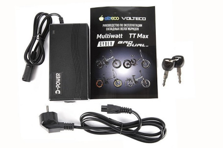 Электровелосипед VOLTECO CYBER (черно-оранжевый)