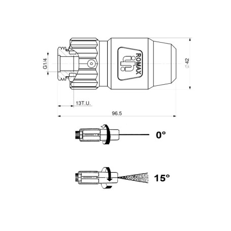 Турбофреза Interpump ZROMAX250 (050, 275бар, вход 1/4г) (ZROMAX250-000)
