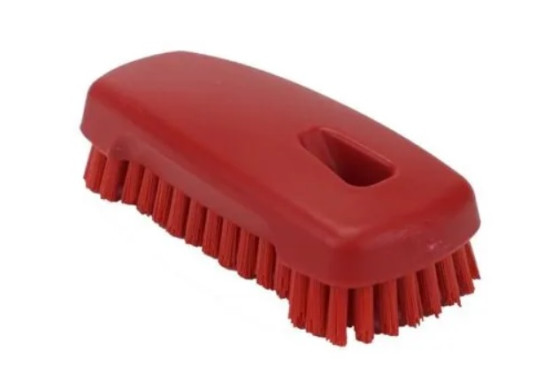 Щетка ногтевая FBK (125х55мм, жесткая, красный)