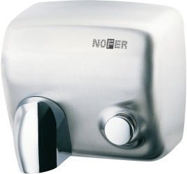 Сушилка для рук Nofer CYCLON 2450 W (нерж, c кнопкой)