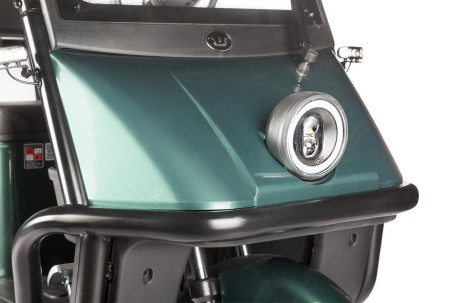 Трицикл электрический Wanshida NIPLA 500 60V 1000Вт (черно-зеленый)