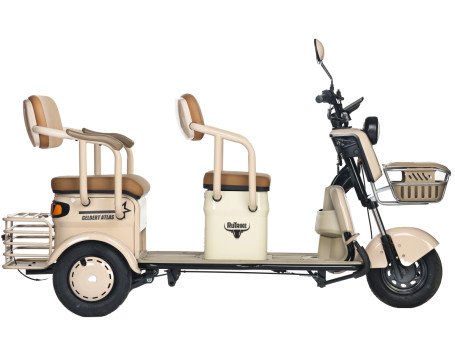 Трицикл электрический Rutrike Gelbert Atlas (48V/60V, 600 Вт, синий)