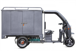 Трицикл электрический Rutrike КАРГО 1500 (черный матовый)