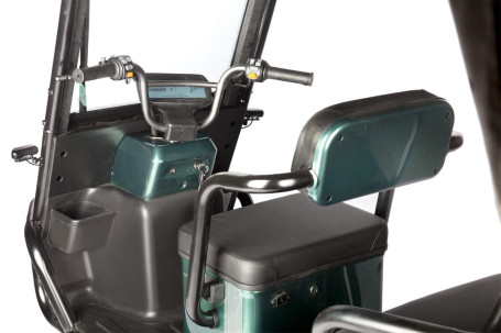 Трицикл электрический Wanshida NIPLA 500 60V 1000Вт (черно-красный)