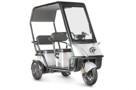 Трицикл электрический Wanshida NIPLA 500 60V 1000Вт (черно-белый)