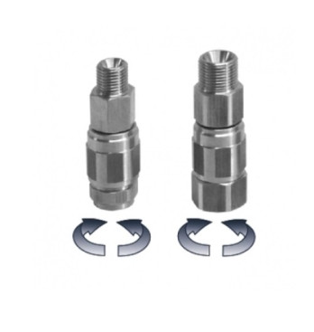 Переходник Mecline (400бар, 3/8"ш-3/8"г, Viton нерж. сталь)