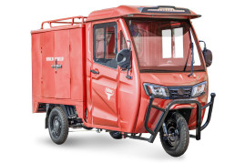 Трицикл электрический Rutrike КАРГО Кабина Дуал (красный)