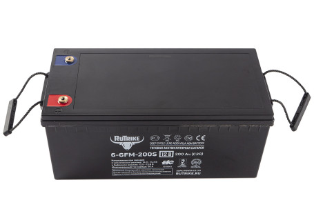 Тяговый аккумулятор RuTrike 6-GFM-200 (12V, 200A/h, AGM)