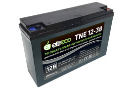 Тяговый аккумулятор Eltreco TNE12-38 (12V, 32.5A/h, AGM)