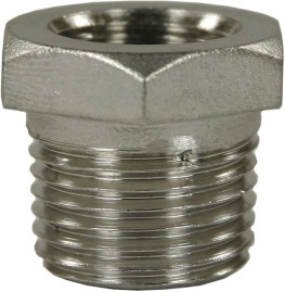 Переходник 1/4"г-3/8"ш (500бар, нерж) R+M