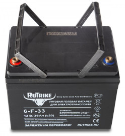Тяговый аккумулятор RuTrike 6-F-33 (12V, 36A/h, GEL)