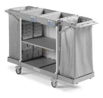 Тележка TTS Magic Hotel 890B (открытая, полки, 2 держ. мешка 120л)