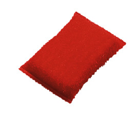 Губка абразивная Haug Bursten (130х85х30мм, средняя жесткость, красный)