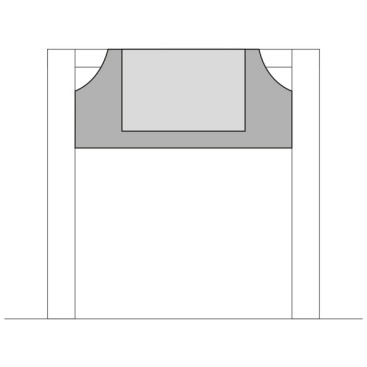 Держатель мопов TTS (40х11см, влаж. дезинфекция)