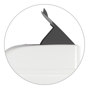 Ведро TTS ELLE (23л, педаль, ободок для мешка, белый)