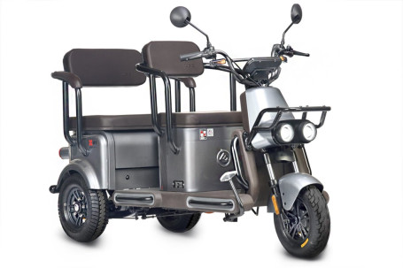 Трицикл электрический Wanshida U1-X (60V, 800W, серый) (0000307-3094)