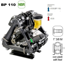 Мембранный насос Comet BP110 (20 бар, 110 л/мин, ВОМ 1"3/8)