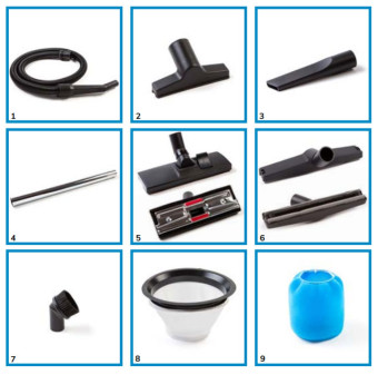 Пылесос ELSEA ARES WET&DRY WP110Y (желтый, пластик)