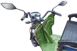 Трицикл электрический Rutrike Вояж К 1300 (серый)