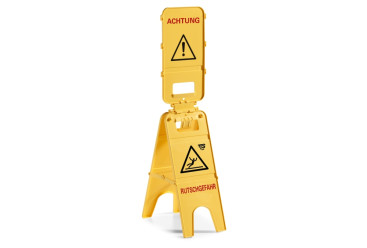 Указатель TTS "Опасность споткнуться" (полипроп, 3хсторонний, немецк)