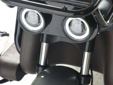 Трицикл электрический Wanshida U1-X (60V, 800W, молочно-белый)