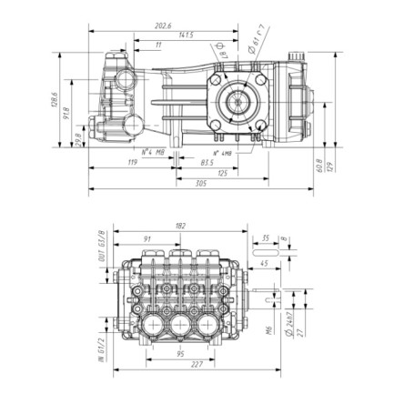 Насос высокого давления TITAN (200бар, 11л/мин) (FAB1120)