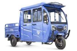 Трицикл электрический Rutrike Рейс 1300 60V1200W (темно-синий)