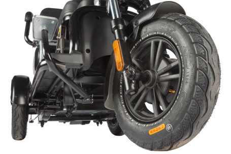 Трицикл электрический Wanshida UN MOTO 60V 650Вт (черно-синий)