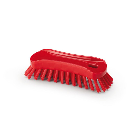Щетка-скраб IGEAX ручная (180мм, средний, красный)