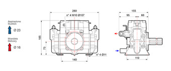 Мембранный насос Comet BP20/15 (15 бар, 18,7 л/мин, ВОМ 1"3/8)