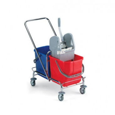 Тележка TTS Sam 50 (хром, c U-образ ручкой, отжим Тес)