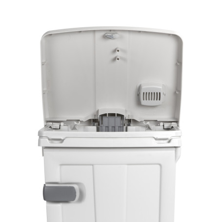 Ведро TTS Open-up (90 л, полипроп, дверь, крышка синяя)