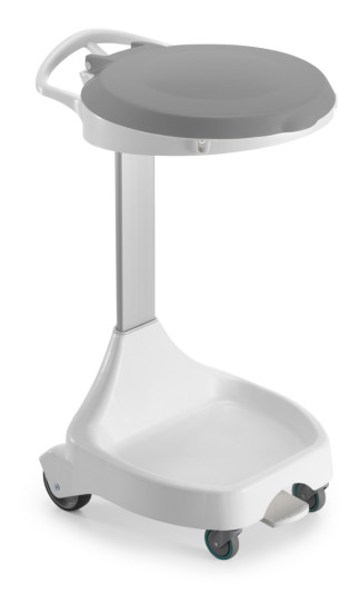 Держатель мешка TTS Smile E-20 (педаль, колеса, серая крышка)