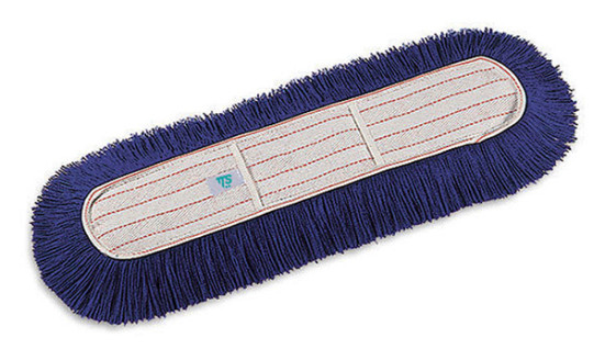 Моп с карманами TTS (80х13см, акрил, для сухой уборки, синий)